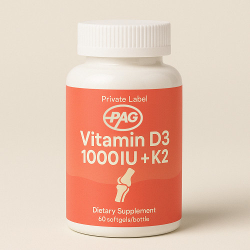Premium Vitamin D3 + Vitamin K2 Softgels
